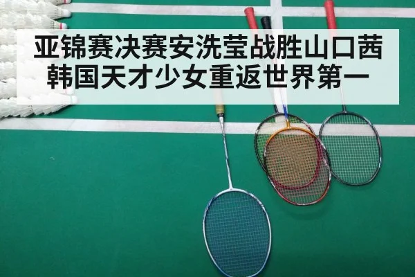亚锦赛决赛安洗莹战胜山口茜 韩国天才少女重返世界第一